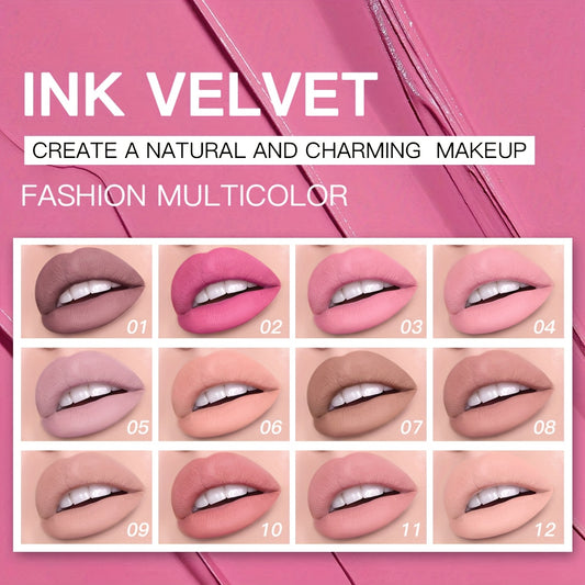 1pc Long-Lasting Velvet Matte Lip Glaze