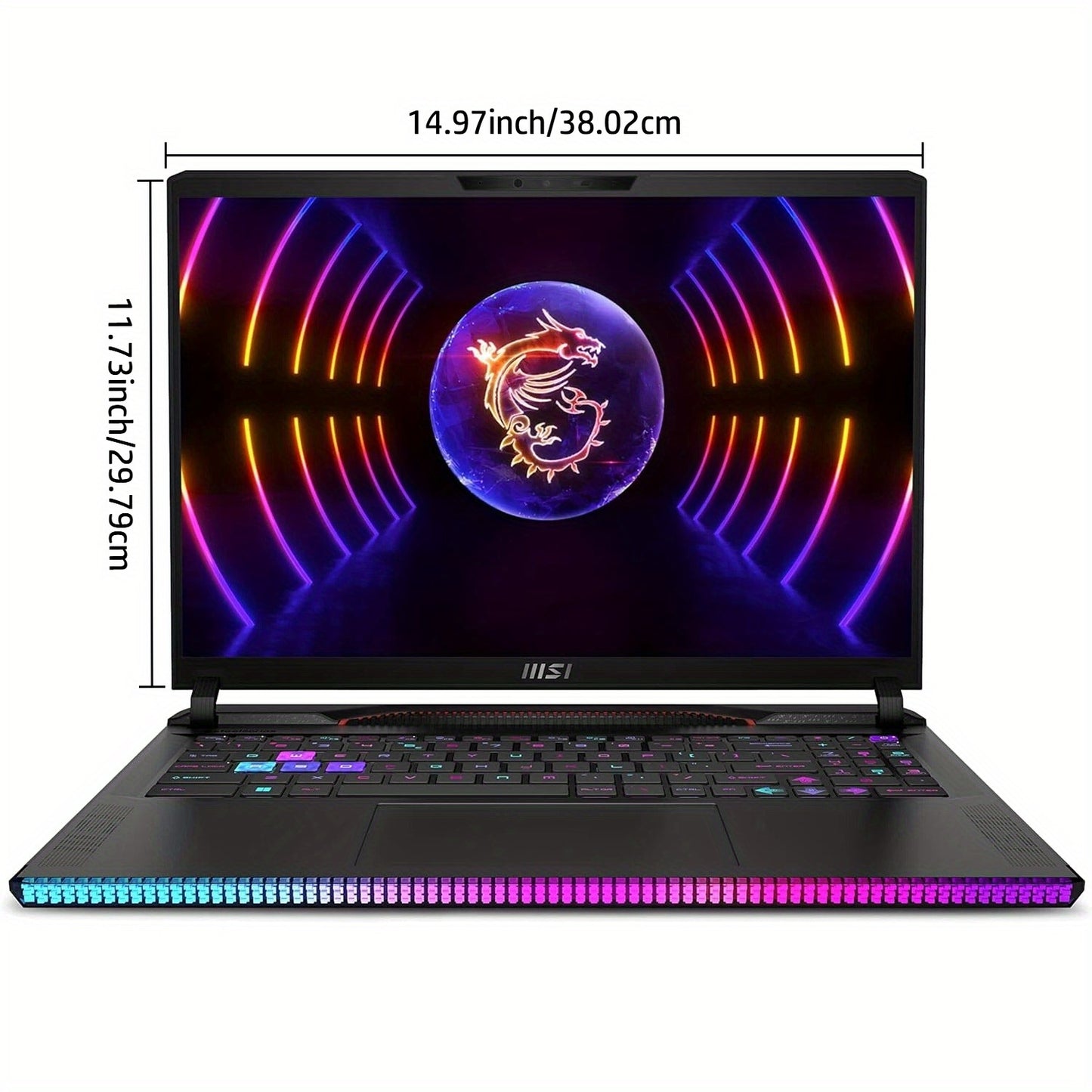 PC portable gamer MSI Raider GE68HX, écran FHD 144 Hz de 16 pouces, Intel Core i9-14900HX, NVIDIA GeForce RTX 4070, 64 Go de RAM DDR5, SSD de 4 To, rétroéclairage RVB, Wi-Fi 7, Windows 11 Famille