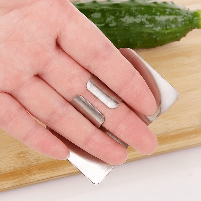 1 pc Protège-doigts en acier inoxydable