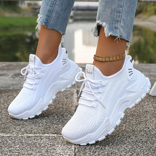 Chaussures de course en tricot respirant pour femmes