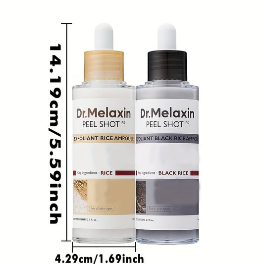 Dr.Melaxin PEEL SHOT-GLOW AMPOULE EXFOLIANTE AU RIZ (RIZ BLANC/RIZ NOIR)