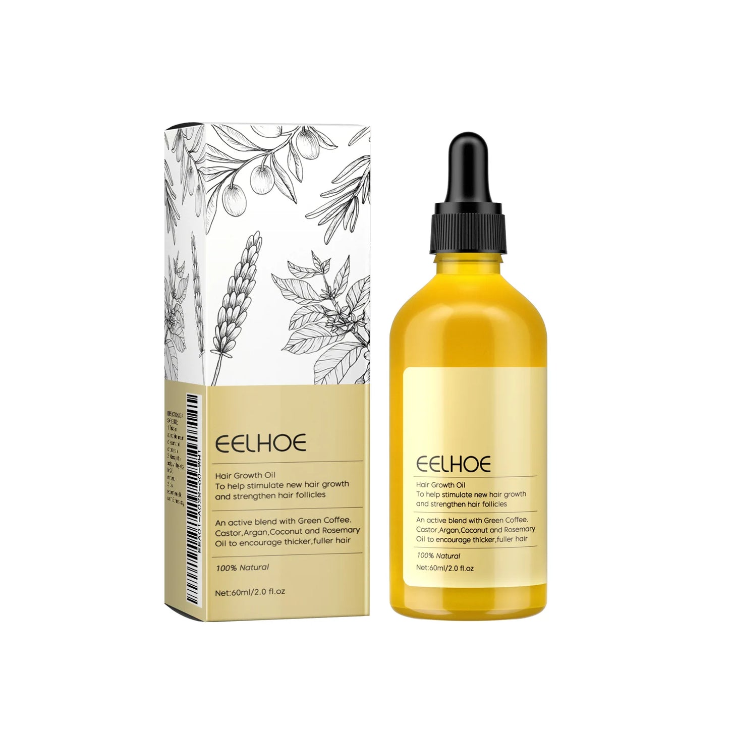 1/2/3pcs Natural Moisturizing Hair Growth Oil