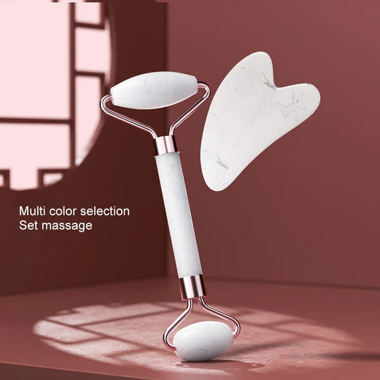Rouleau de massage facial en résine pour le visage, le cou et les yeux