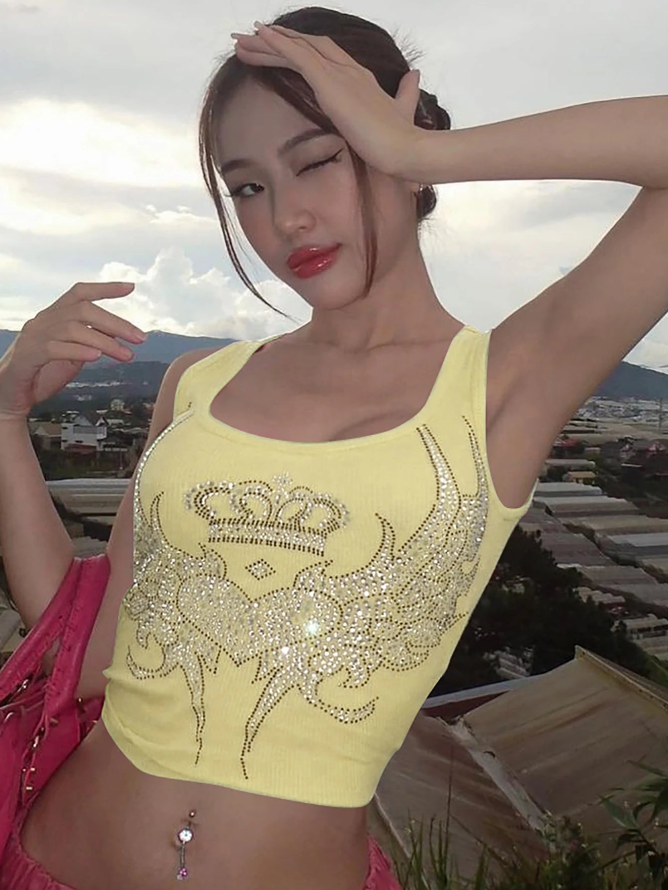 Women's Y2K Streetwear Crop Tank Top