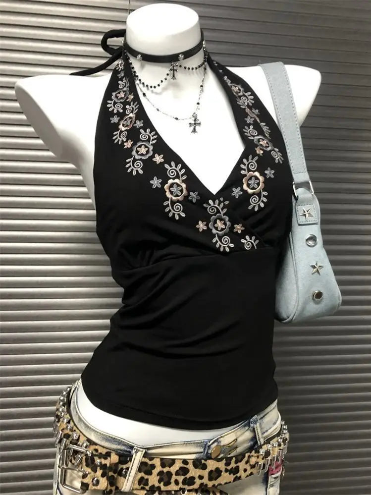 Vintage's Halter Lace Blouse