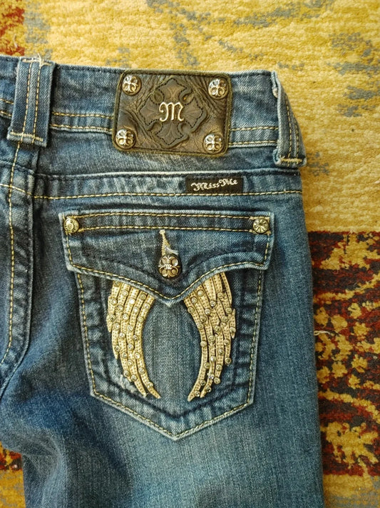 Y2k 2000s Bootcut Wing Flap Jeans