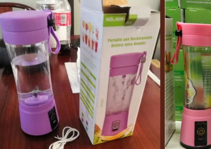 Portable Rechargeable Fruit Juice Blender with USB