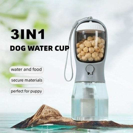 Gourde et Gamelle pour Chien 3-en-1