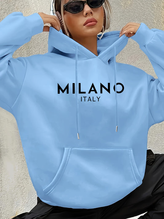 Sweat à capuche mode femme Milan Italie