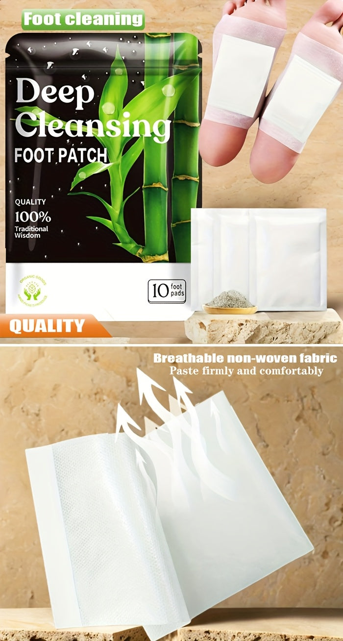 30 patchs détoxifiants pour les pieds au bambou