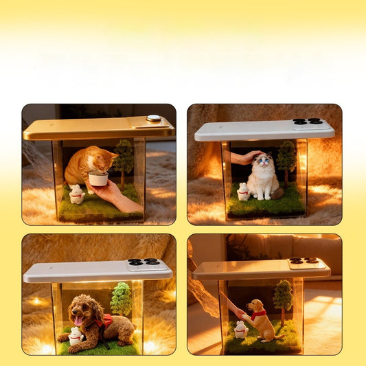 Projection holographique d'animaux de compagnie