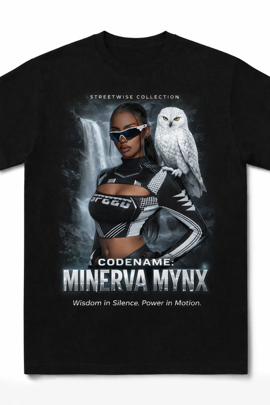 Code name Mynerva Mynx Wisdom in Silence, Power in Motion T-Shirt