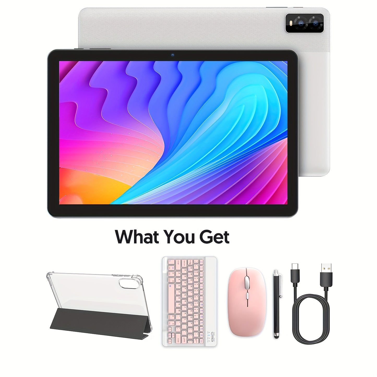 2025 Android 14 10-Inch Tablet with 8GB RAM