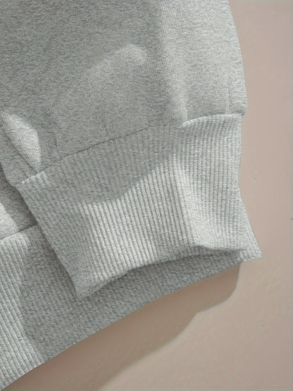 Elegant Women's Hoodie with Harvard Letter Print