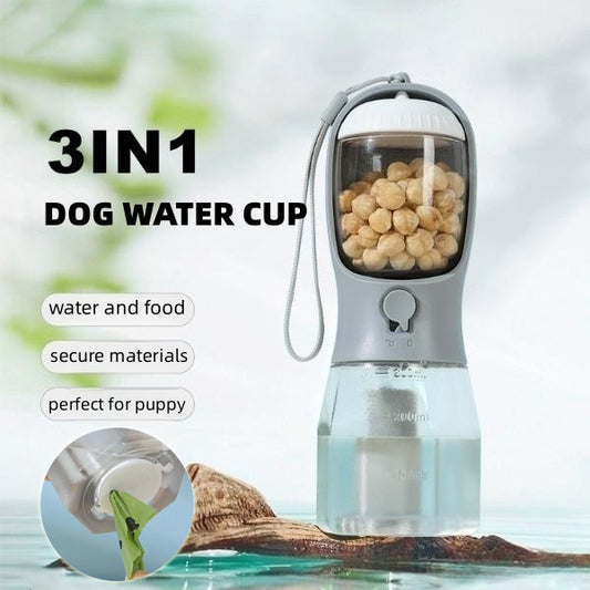 Gourde et Gamelle pour Chien 3-en-1