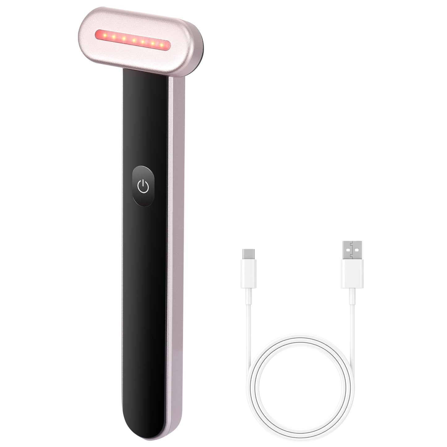 Baguette de beauté LED portable 3 en 1 pour le visage et le cou