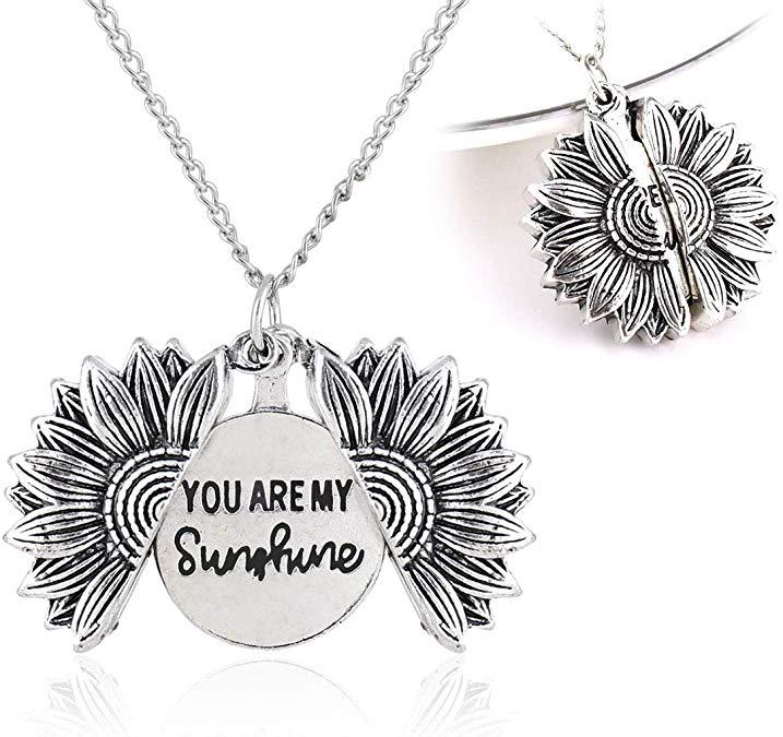 Collier Tournesol "Tu es mon rayon de soleil"
