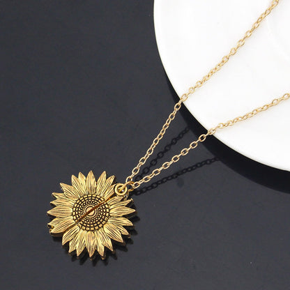Collier Tournesol "Tu es mon rayon de soleil"