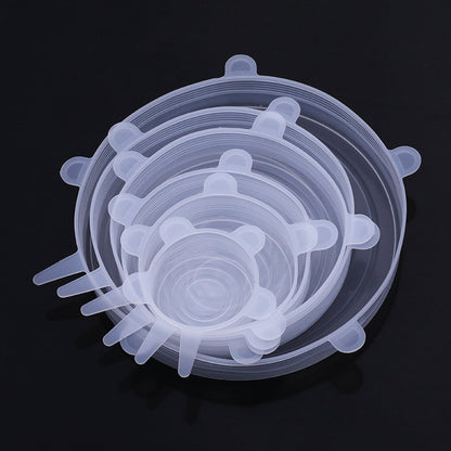 6 couvercles réutilisables et durables pour bols de conservation des aliments,