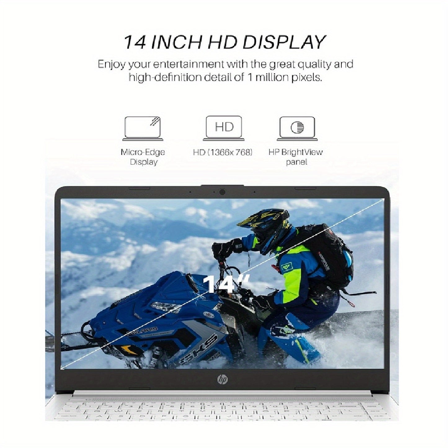 Ordinateur portable ultra léger 14" HP le plus récent pour étudiants et professionnels