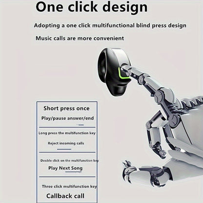 Clip-On Wireless Earbuds with Noise Cancellation