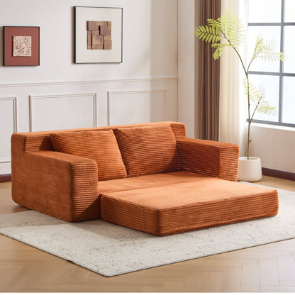 Comfortable Loveseat Sofa Bed with Pillows,No Assembly Required