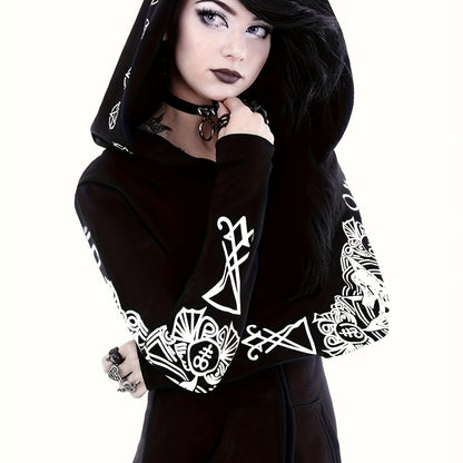 Women's Punk Style Hoodie