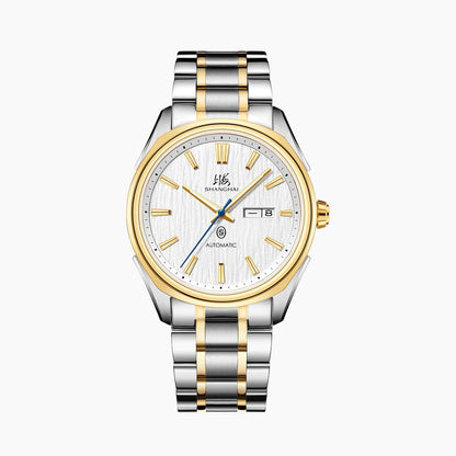 Montre Shanghai Série Intellectuels Cadran Glacier Or Blanc 41 mm