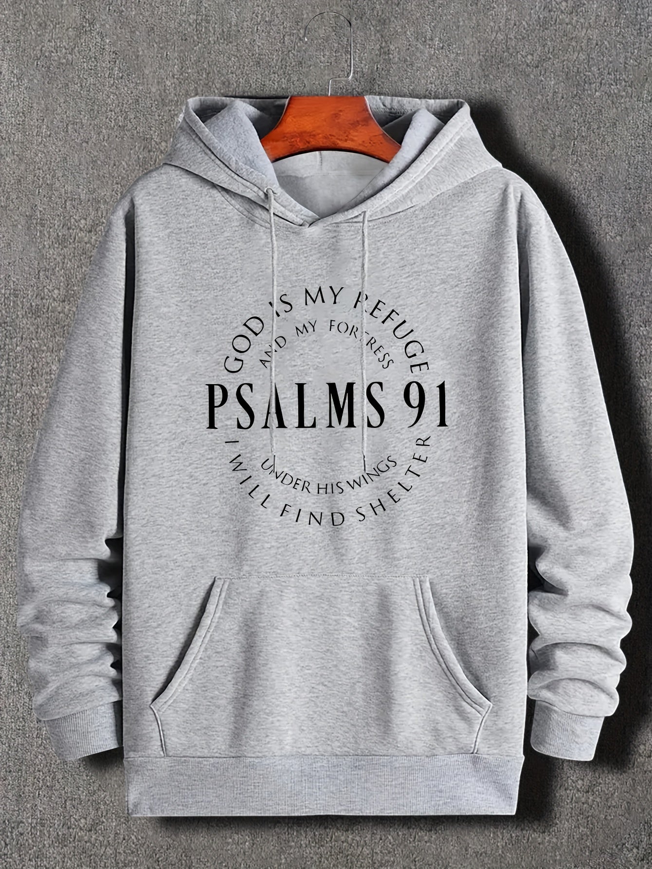 Psalms 91 Relief Motif Apparel Inspirational Hoodie