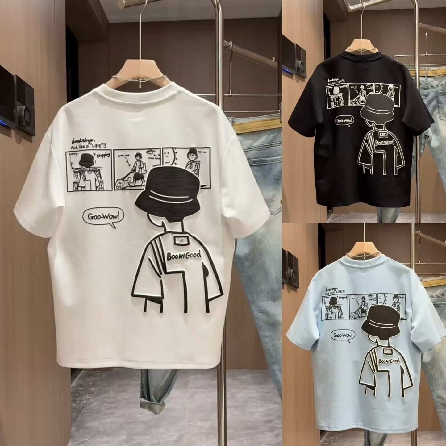 Comic Book Printed T-shirt