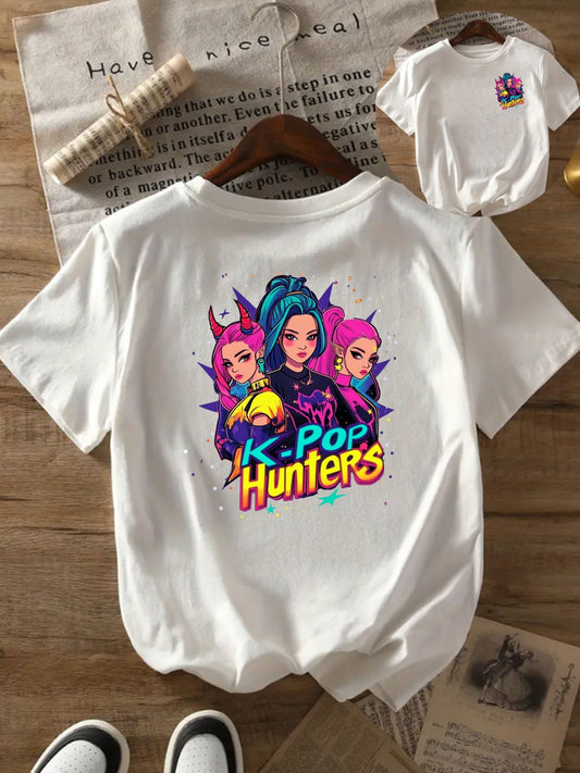 T-shirt graphique K-POP pour femmes