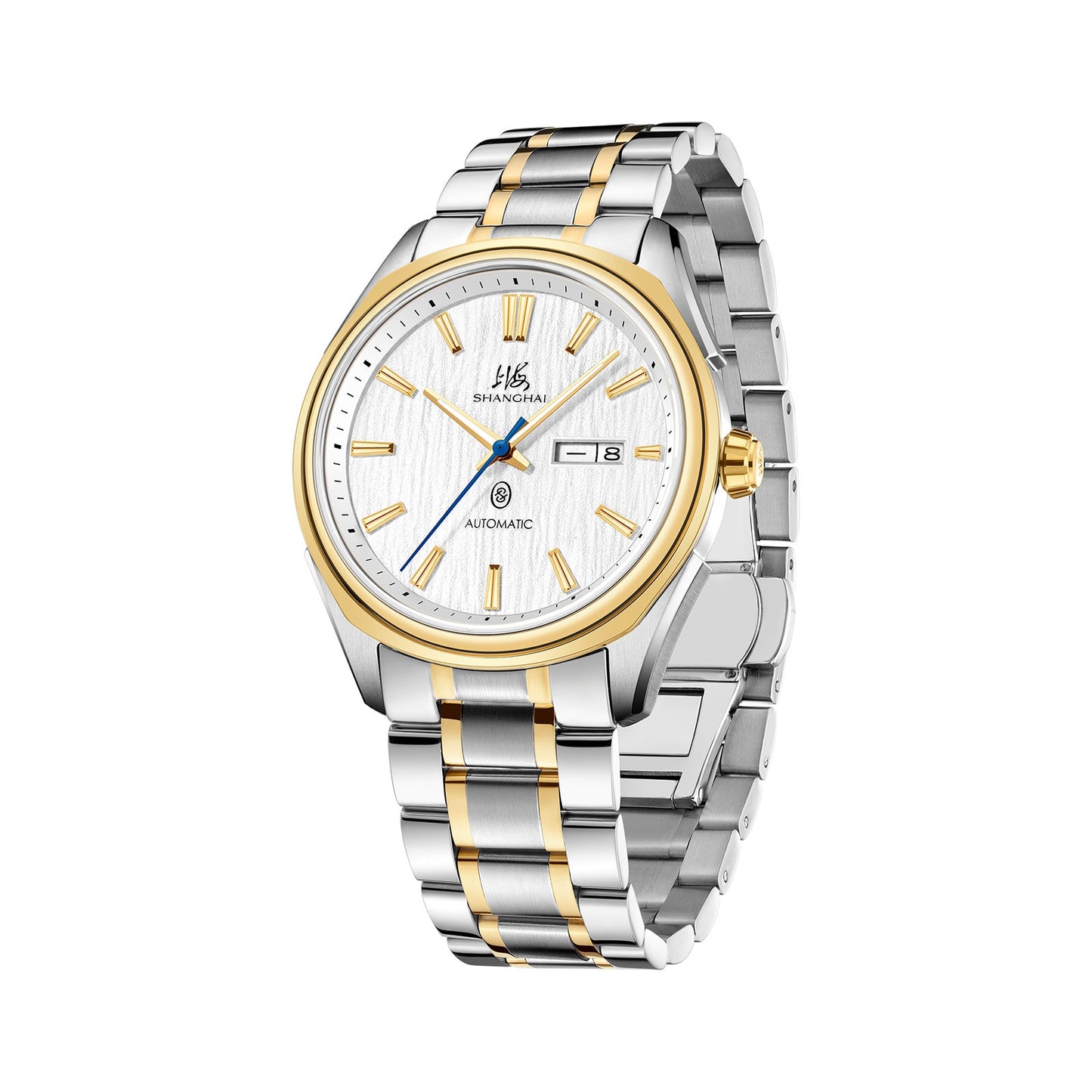 Montre Shanghai Série Intellectuels Cadran Glacier Or Blanc 41 mm