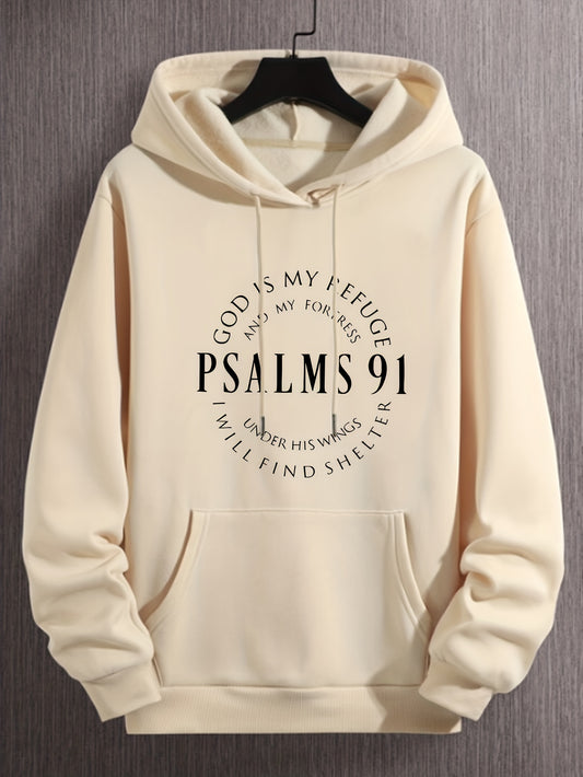 Psalms 91 Relief Motif Apparel Inspirational Hoodie
