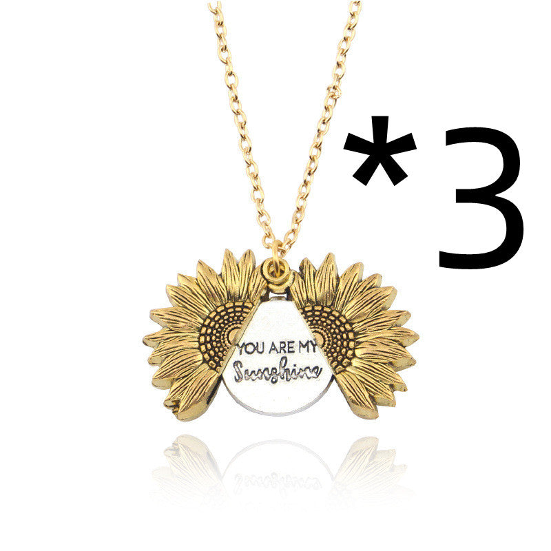Collier Tournesol "Tu es mon rayon de soleil"