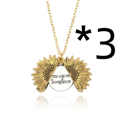 Collier Tournesol "Tu es mon rayon de soleil"