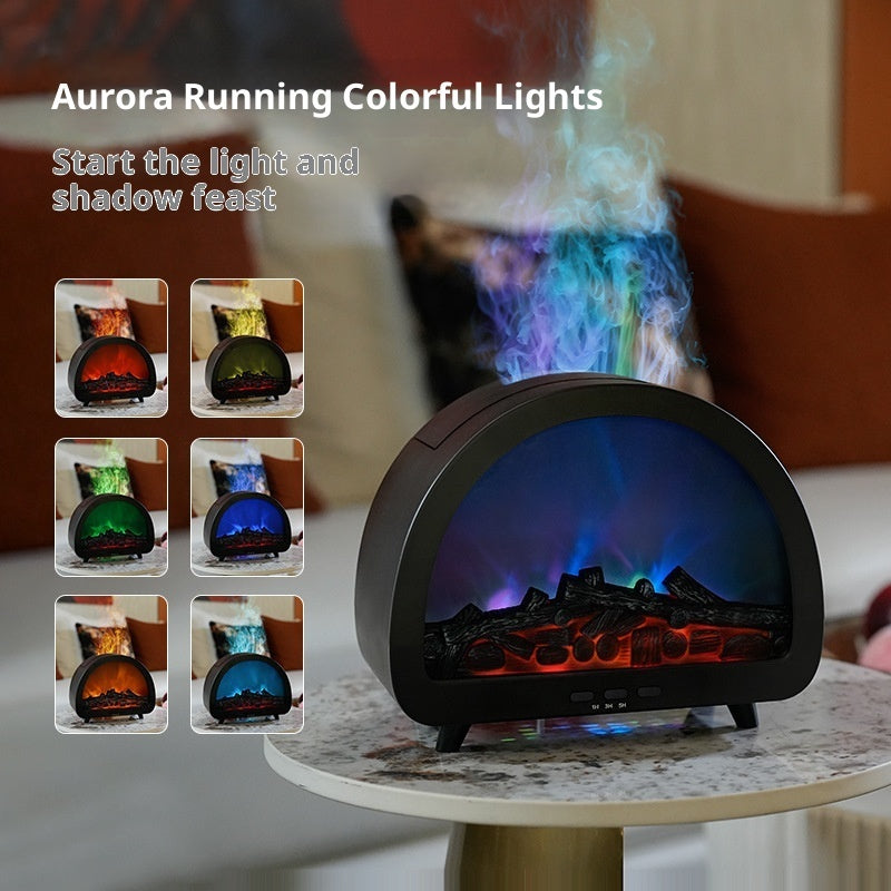 Colorful Fireplace Flame Aromatherapy Machine with Remote Control