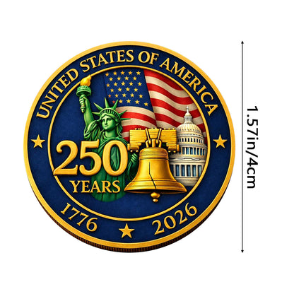 250th Anniversary 3D Embossed Commemorative Coin