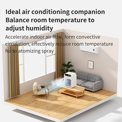 3 In 1 Portable Air Cooling Fan with Humidifying Mist