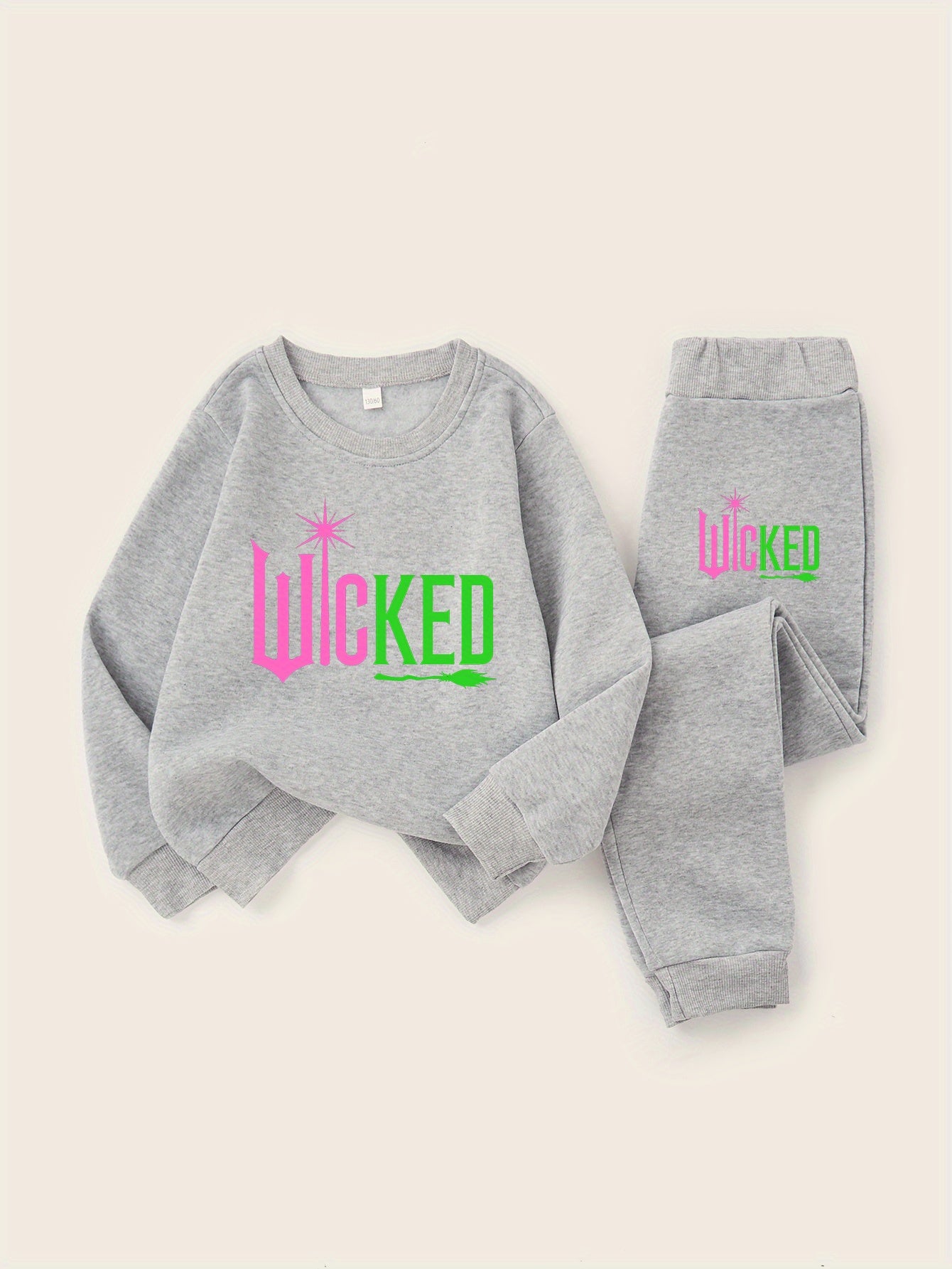 Wicked Wand and Broom Girls' Fashion Tracksuit Set