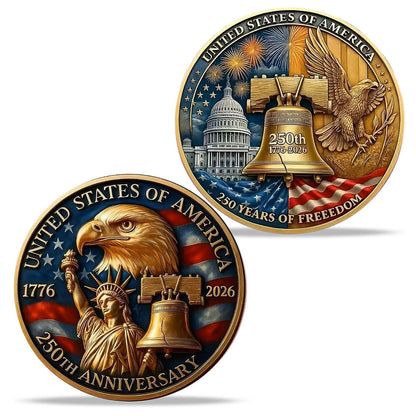 250th Anniversary 3D Embossed Commemorative Coin