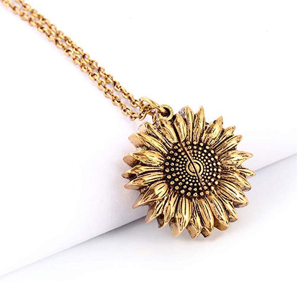 Collier Tournesol "Tu es mon rayon de soleil"