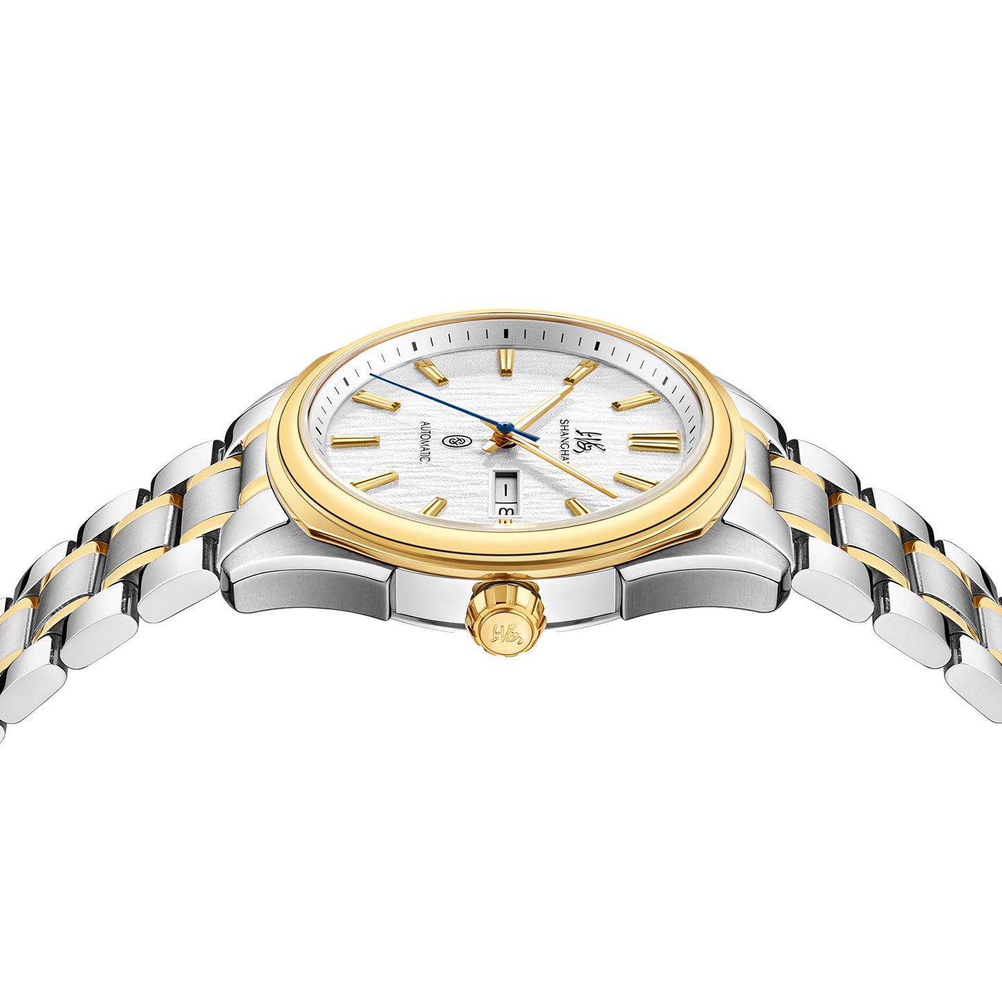 Montre Shanghai Série Intellectuels Cadran Glacier Or Blanc 41 mm