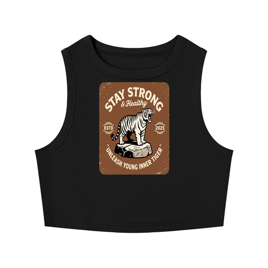 Women's Tight Crewneck Crop Tank Top