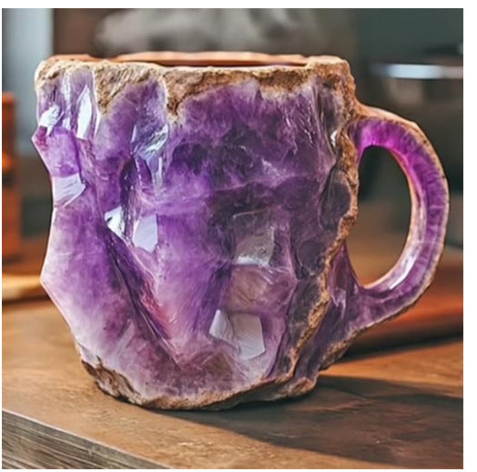 400ml Resin Mineral Crystal Coffee Mugs