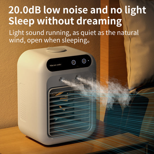 Ventilateur de refroidissement portable 3-en-1 avec brumisateur humidifiant