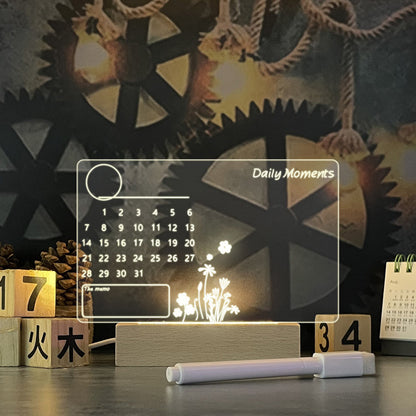 LED Creative Note Night Light Board with Pen