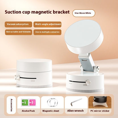 Foldable Magnetic Vacuum Car Phone Holder