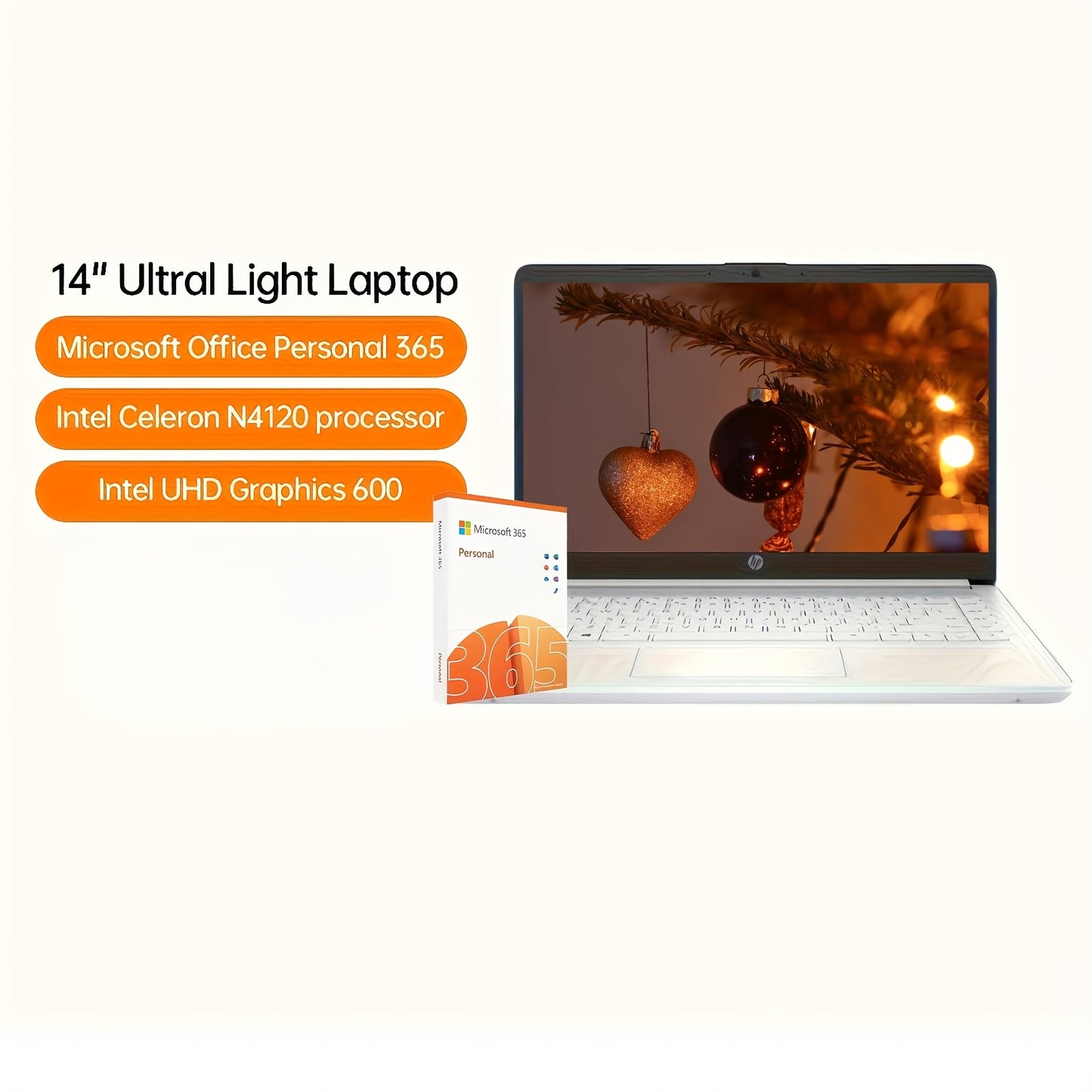 Ordinateur portable ultra léger 14" HP le plus récent pour étudiants et professionnels