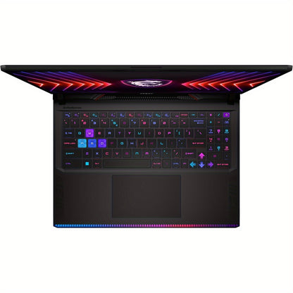 PC portable gamer MSI Raider GE68HX, écran FHD 144 Hz de 16 pouces, Intel Core i9-14900HX, NVIDIA GeForce RTX 4070, 64 Go de RAM DDR5, SSD de 4 To, rétroéclairage RVB, Wi-Fi 7, Windows 11 Famille