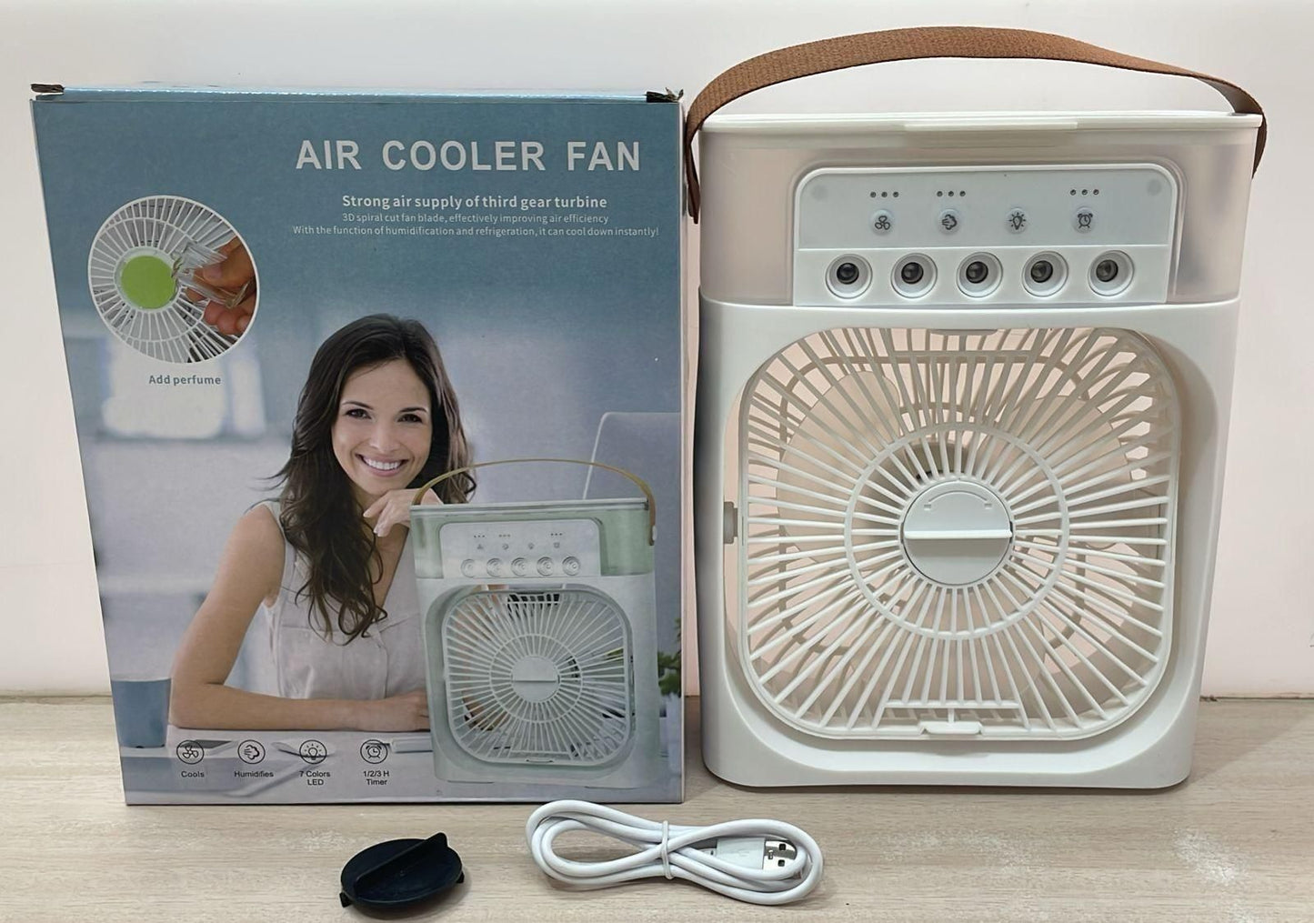 4-in-1 Multifunctional USB Electric Water Spray Mist Air Cooler